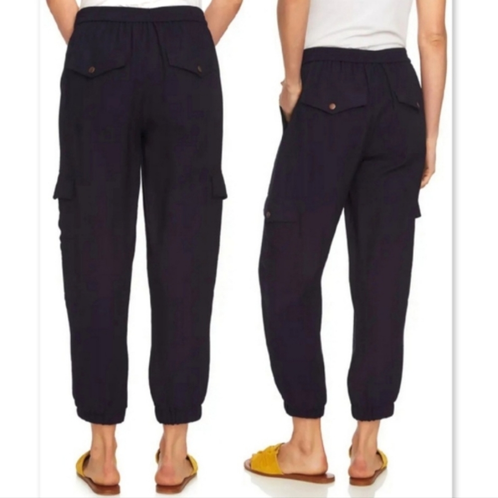 1. STATE Navy Blue Cargo Pants